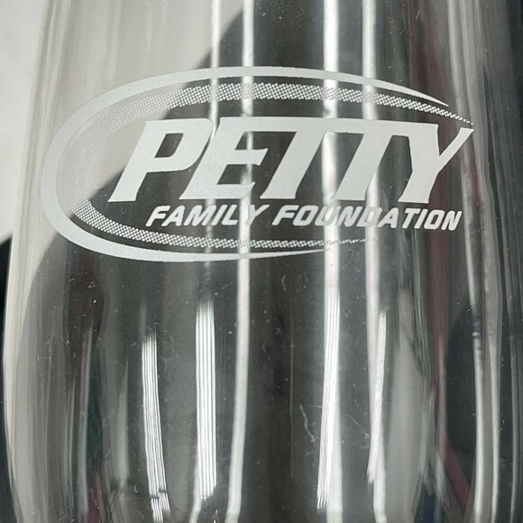 Petty Family Foundation Racing Pilsner Beer Glass Etched Embossing Memorabilia - Picture 2 of 2
